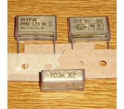 X2- Kondensator 100 nF 275V ( Rifa )